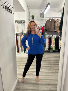  Demi Necklace Top- Royal Blue