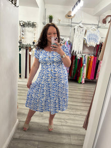  Downey Midi Dress- Sky Blue