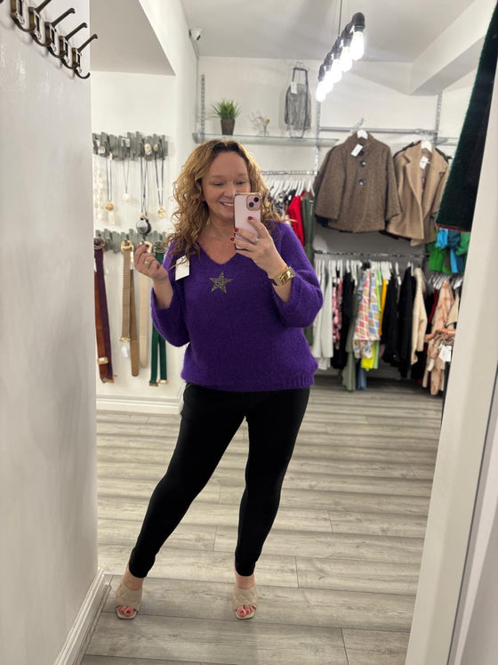 North Star Knit- Purple