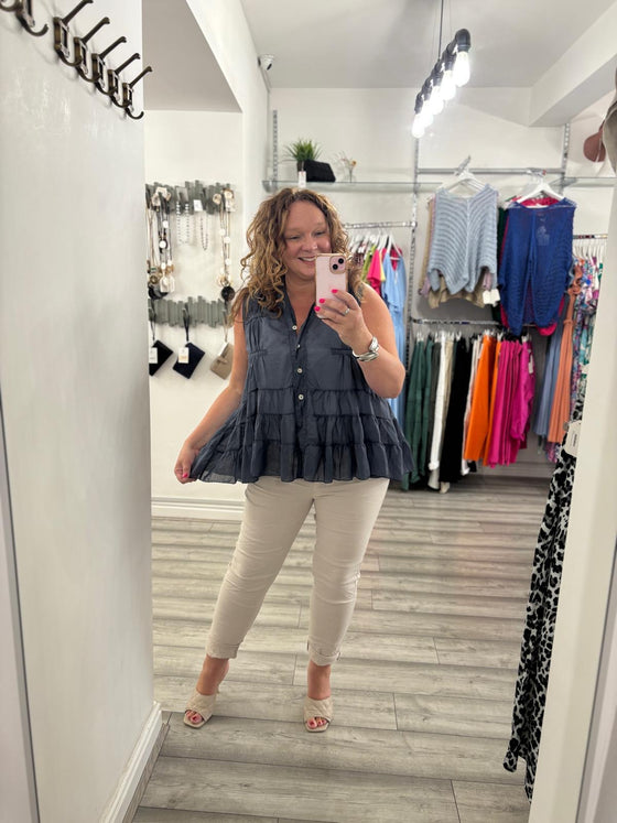 Alba Top- Navy