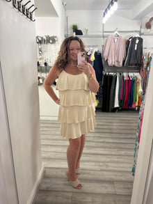  Marilyn Midi Dress- Beige