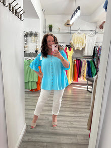  Belle Top- Electric Blue