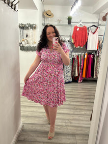  Ember Midi Dress- Pink