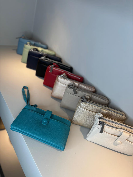 Collins Clutch Bag- Teal