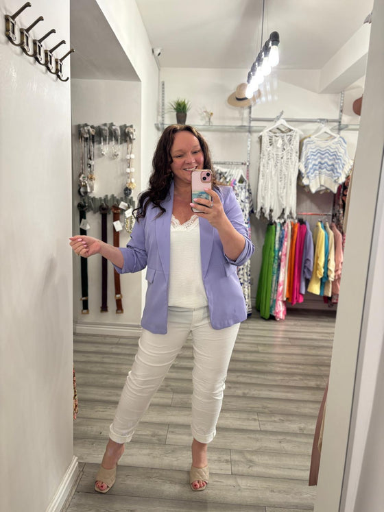 Brock Blazer- Lilac
