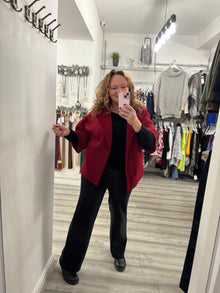  Vesper Coat- Wine Red