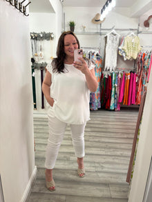  Alamo Top- White