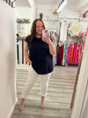 Alamo Top- Navy