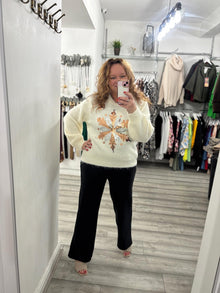  Snowflake Jumper- Cream