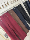 Boot Cut Treggings- Wine Red