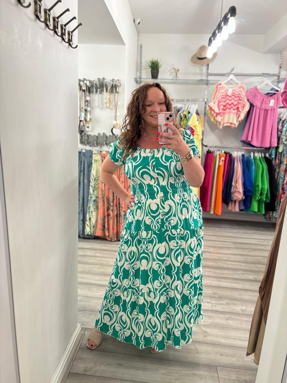 Ryker Maxi Dress- Green