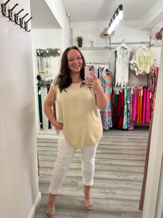Alamo Top- Beige