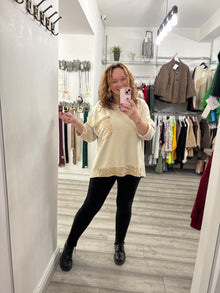  Phoenix Sequin Top- Beige