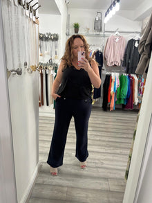  Boot Cut Treggings- Navy