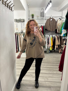  Hadley Zip Top- Mocha