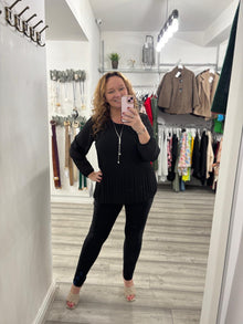  Demi Necklace Top- Black