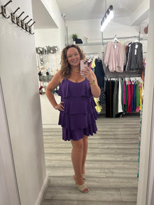  Marilyn Midi Dress- Purple