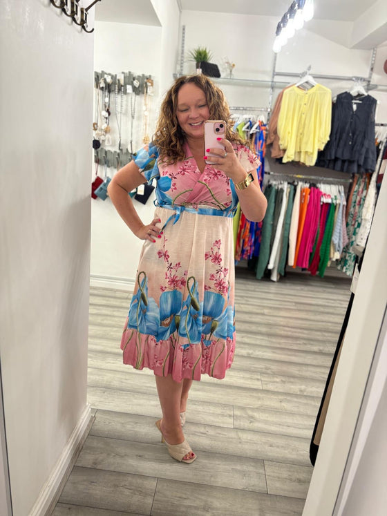 Elena Dress- Pink