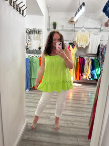  Kiki Top- Lime