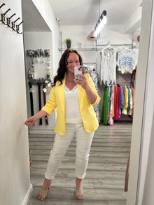  Brock Blazer- Lemon