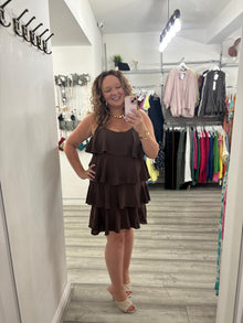 Marilyn Midi Dress- Chocolate