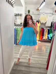  Kiki Top- Electric Blue