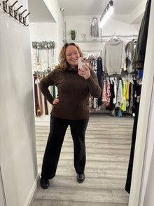  Clea Knitted Jumper- Chocolate