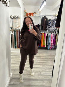  Cassy Cotton Hoodie - Chocolate