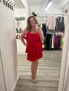  Marilyn Midi Dress- Red