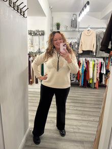  Chelsea Hooded Top- Cream