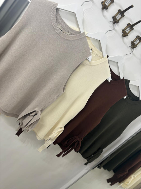 Kinny Top- Khaki