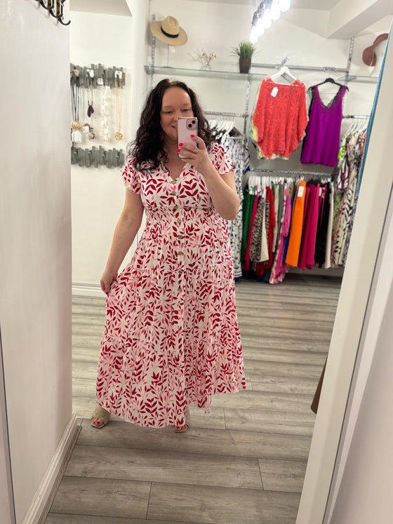 Hattie Maxi Dress- Red