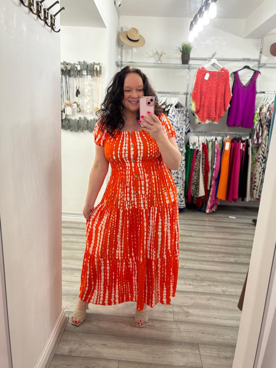 Ellie Maxi Dress- Orange