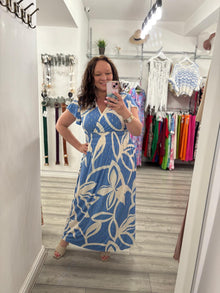  Berlin Maxi Dress- Blue