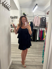  Marilyn Midi Dress- Black