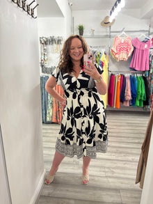  Lagoon Midi Dress- Black