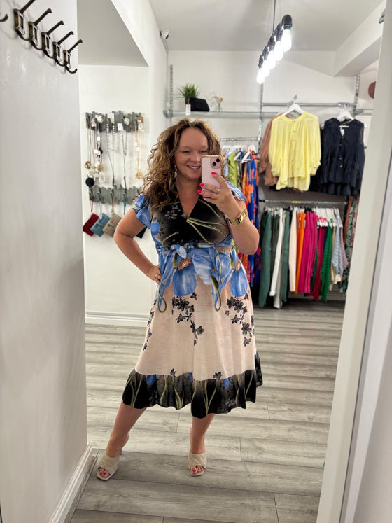 Elena Dress- Blue