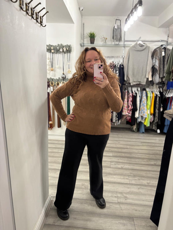 Clea Knitted Jumper- Coffee