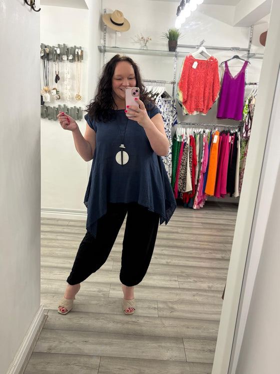 Calypso Top- Navy