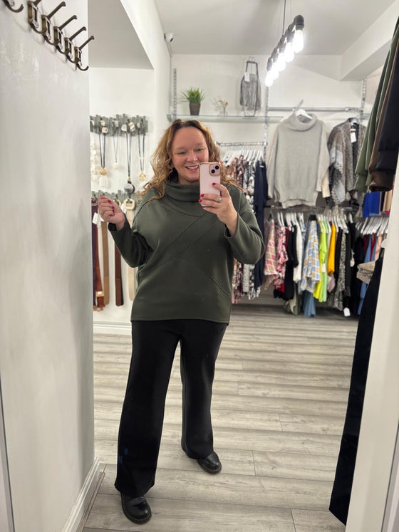 Kona Hooded Top- Khaki
